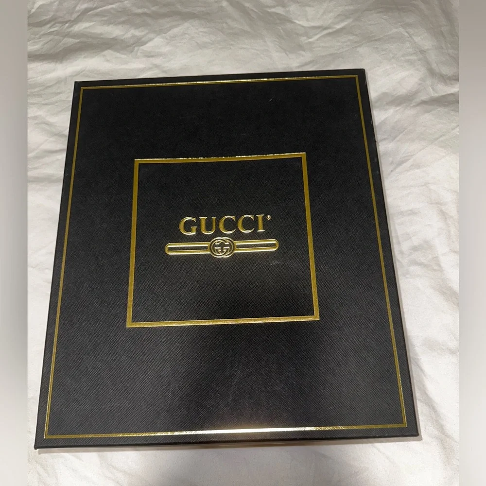 GUCCI Men's Navy GG Pattern Polo / worn once comes with everything - Picture 6 of 7